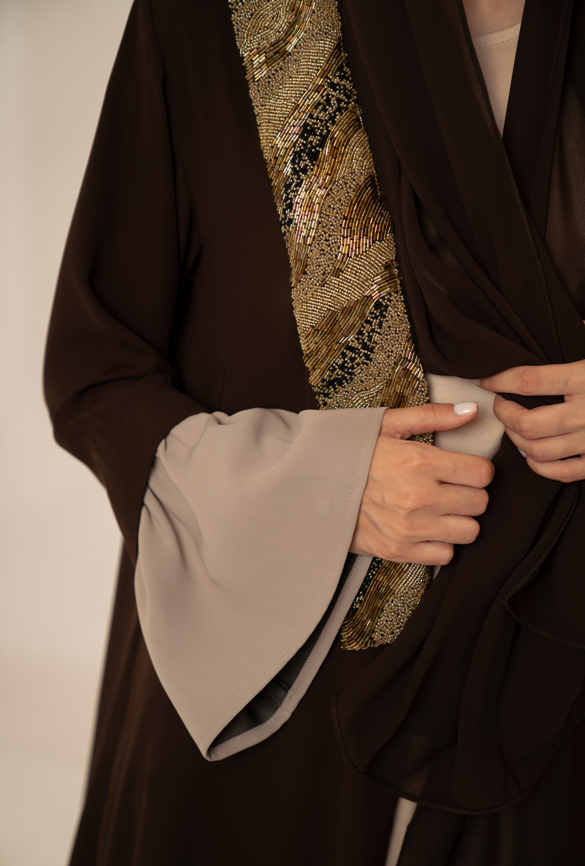 shades of brown abaya