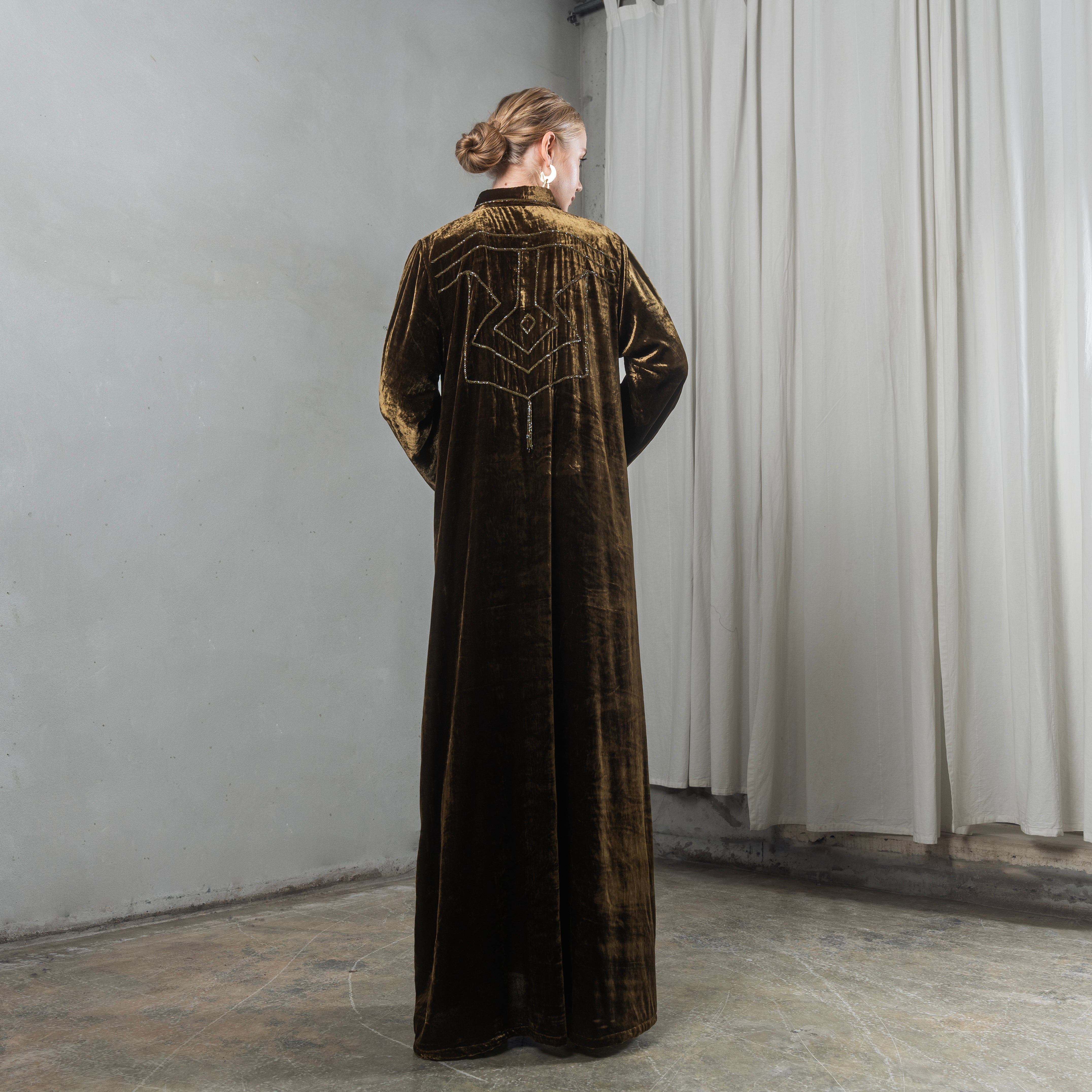 Velvet shirt kaftan