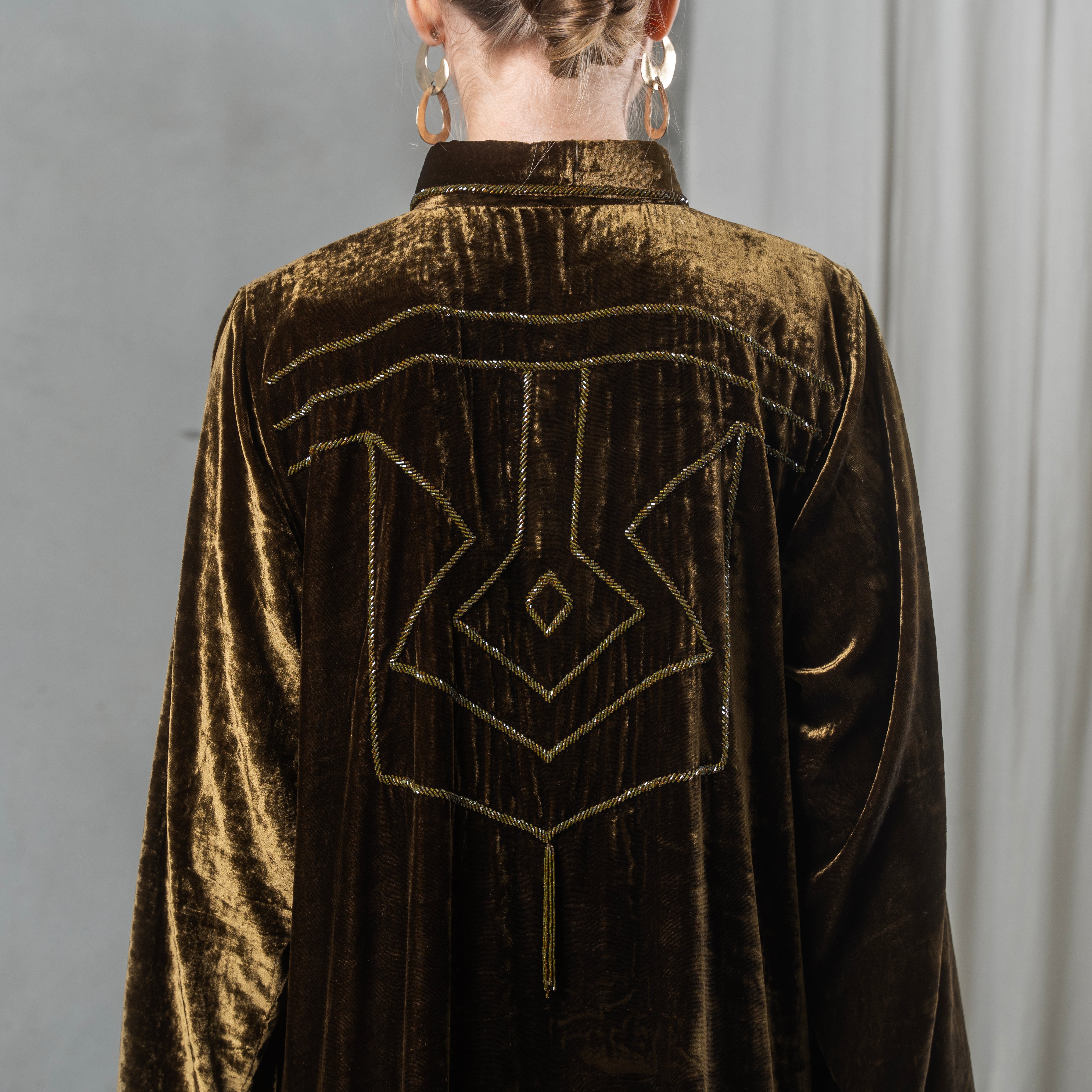 Velvet shirt kaftan