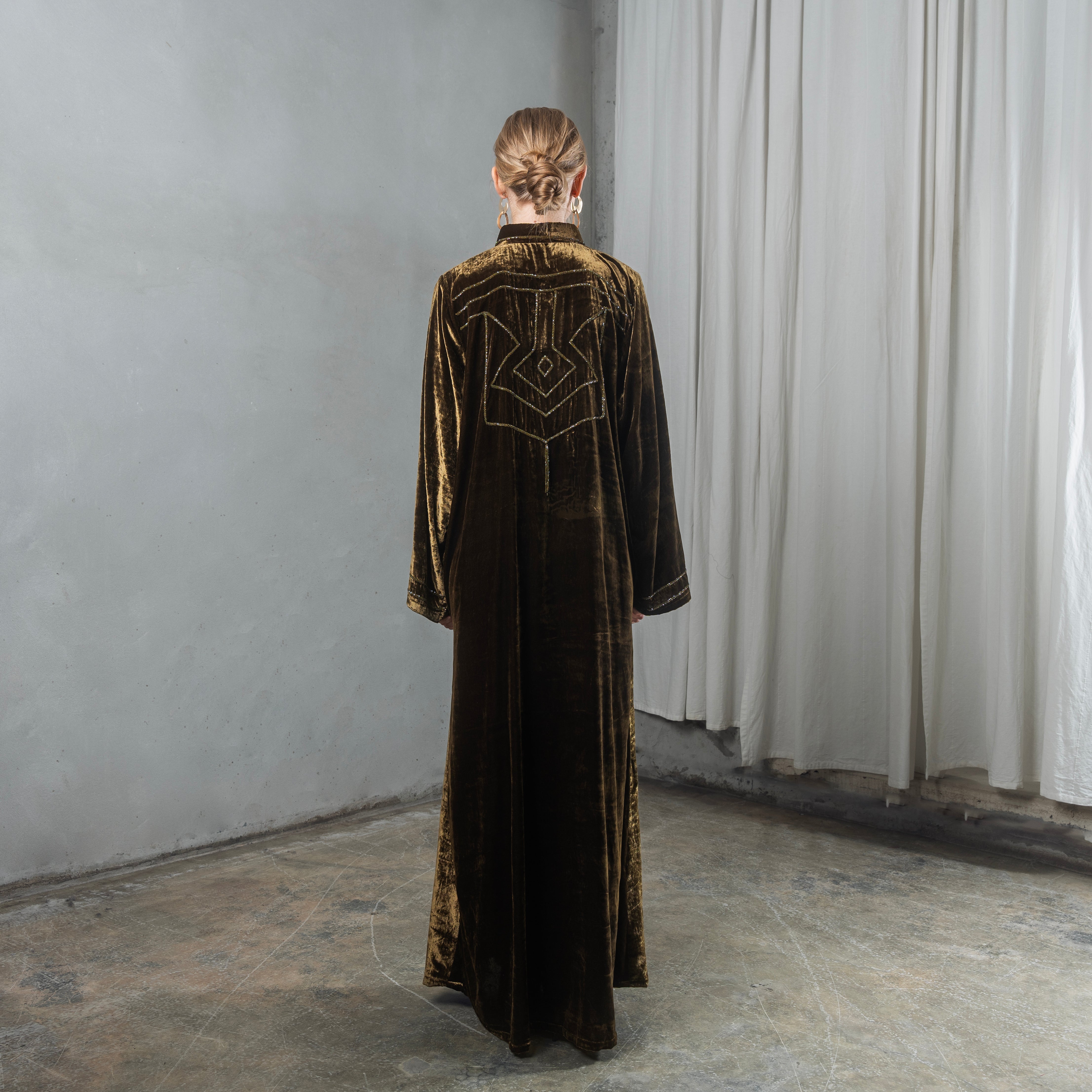 Velvet shirt kaftan